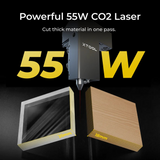 xTool P2S 55W Desktop CO2 Laser Cutter Basic Bundle: Class I P1030632