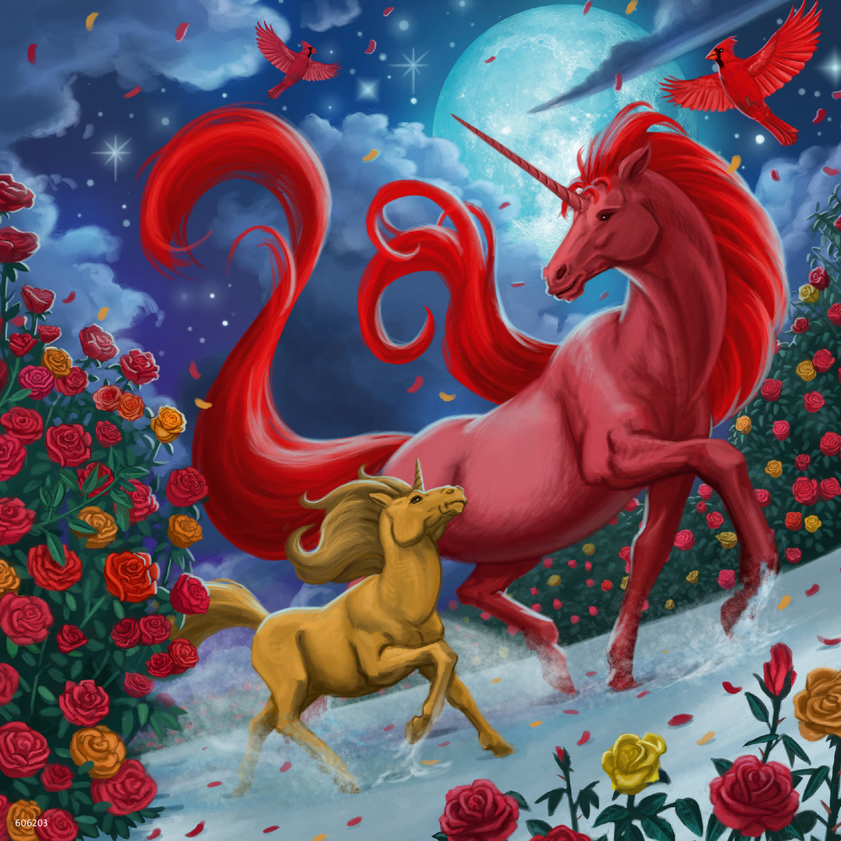 Ravensburger puzzle 3x49 pc Mythical Grandeur 056781V
