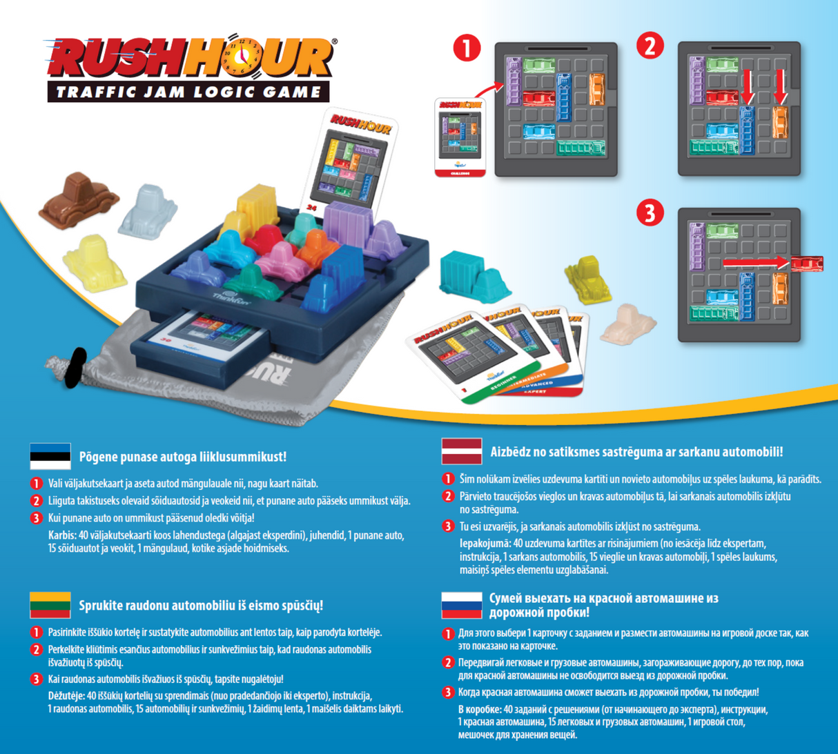 ThinkFun Board Game Rush Hour 76521F