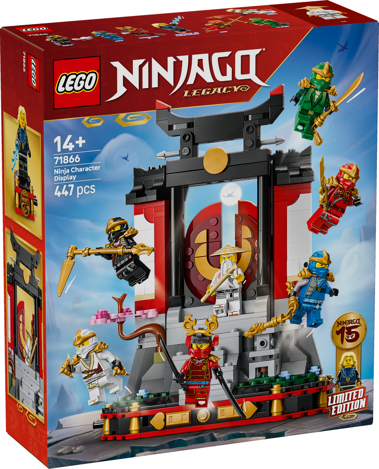 LEGO Ninjago Ninja Character Display 15th Anniversary 71866L