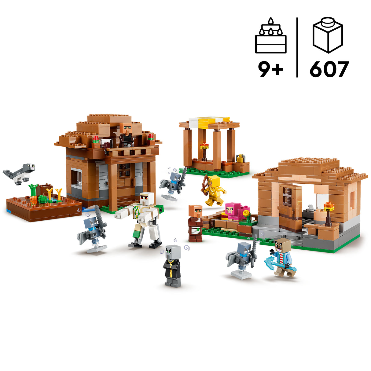 LEGO Minecraft Evoker Village Attack 21596L