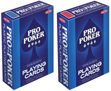 Tactic Pro Poker Playing Cards - Plastic 03133T