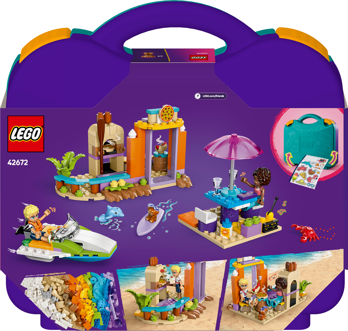 LEGO Friends Creative Beach and Travel Suitcase toy set 42672L