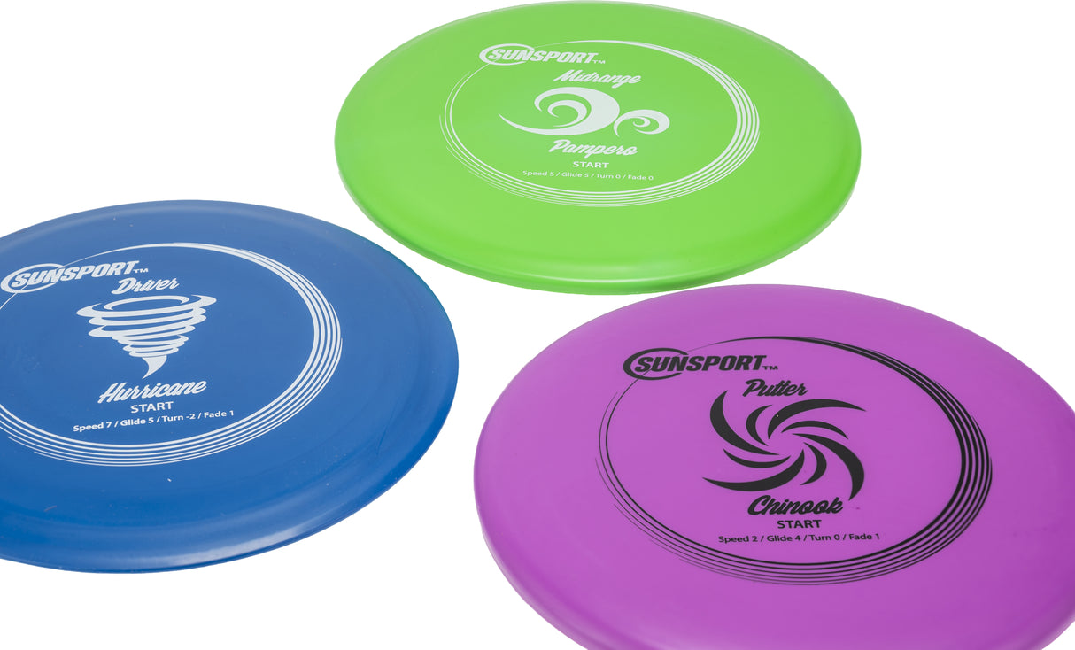 Sunsport Discgolf starter set, 3 pcs 413-911