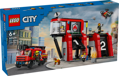 LEGO City Fire Station with Fire Engine 60414L