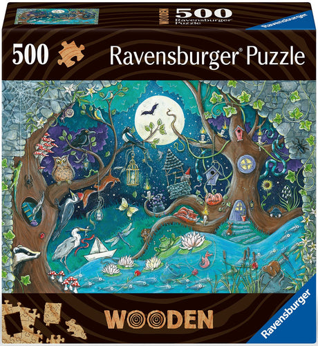 Ravensburger Wooden Puzzle 500 pc Fantasy Forest 175161V