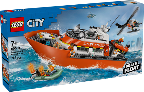 LEGO City Coast Guard Rescue Boat & Helicopter 60504L