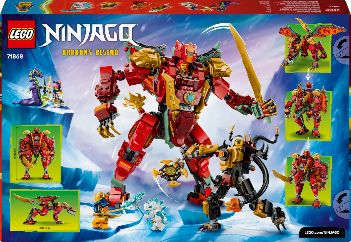 LEGO Ninjago Wyldfyre's Transforming Dragon Mech 71868L