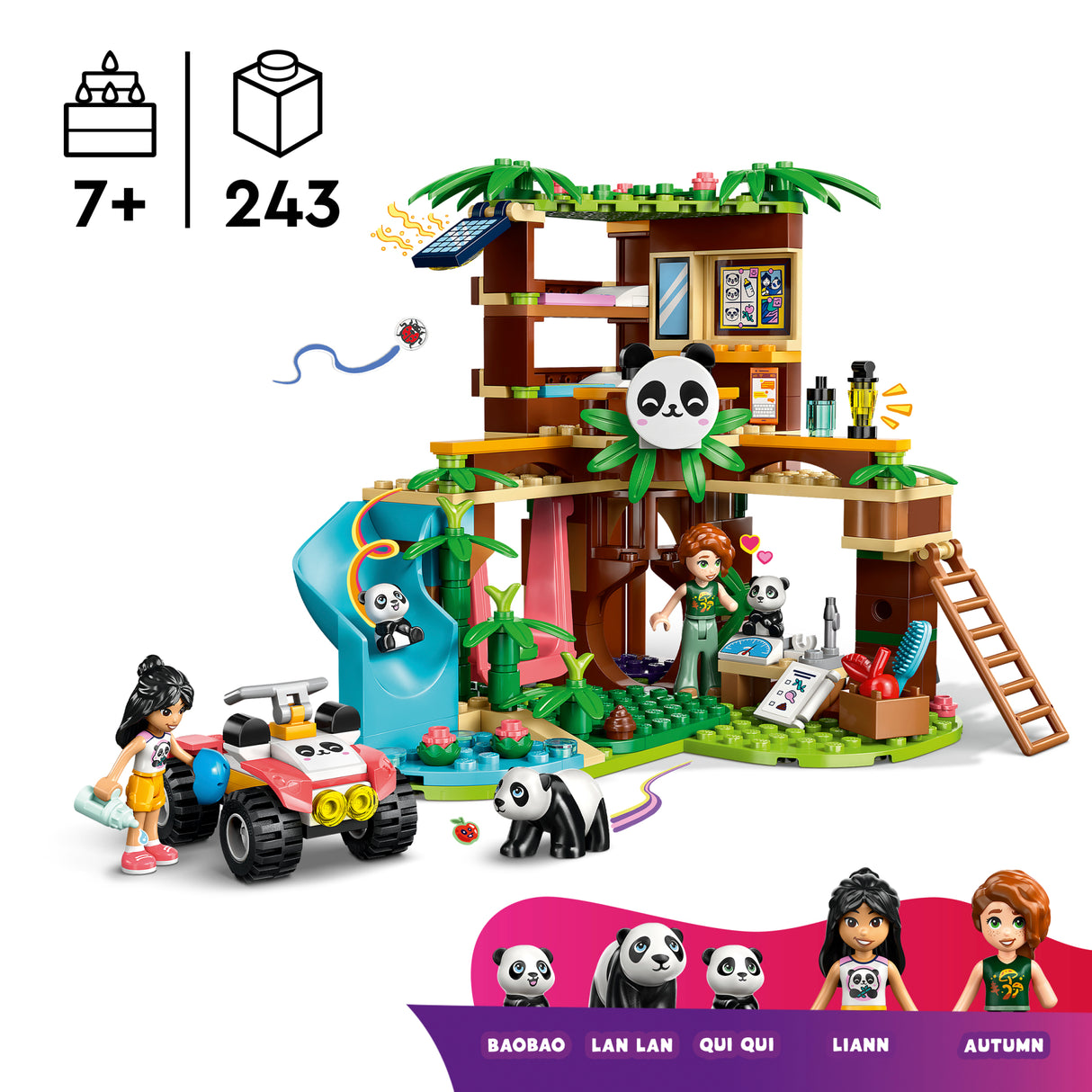 LEGO Friends Panda Sanctuary Animal Care 42648L