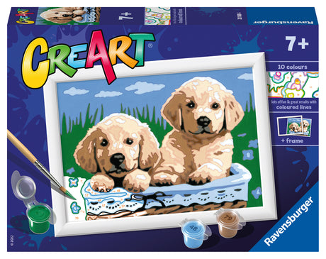 
Ravensburger Paint by Numbers Cute Puppies 201884V