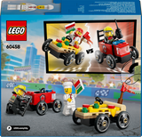 LEGO City Pizza vs. Fire Truck Race Car Pack 60458L