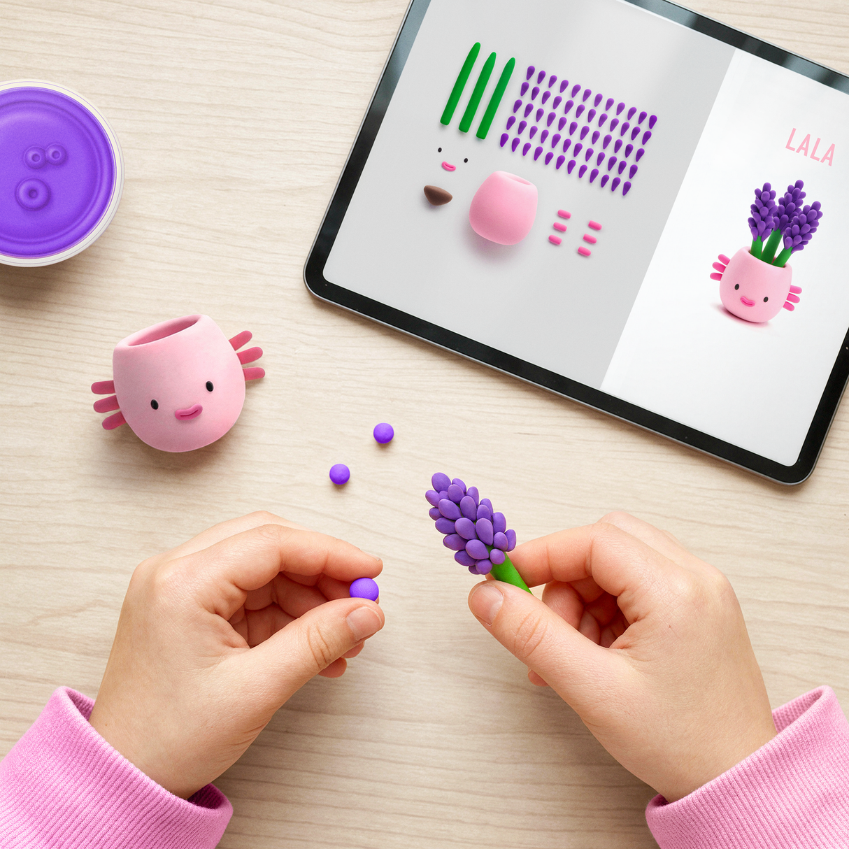 HEY CLAY Modeling Clay 15 Pieces: Plant Folks 15033E