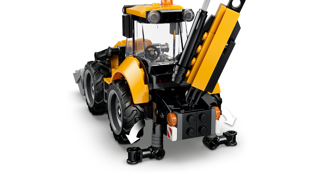 LEGO City Yellow Backhoe Loader 60480L