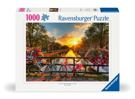 Ravensburger puzzle 1000 pc Bicycles in Amsterdam 12000662V