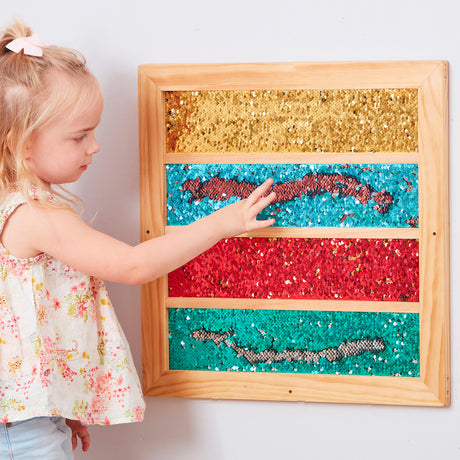 TTS Mark Making Sequin Stripe Board EY11006B