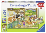 Ravensburger Puzzle 2x24 pc Merry Country Life 091959V