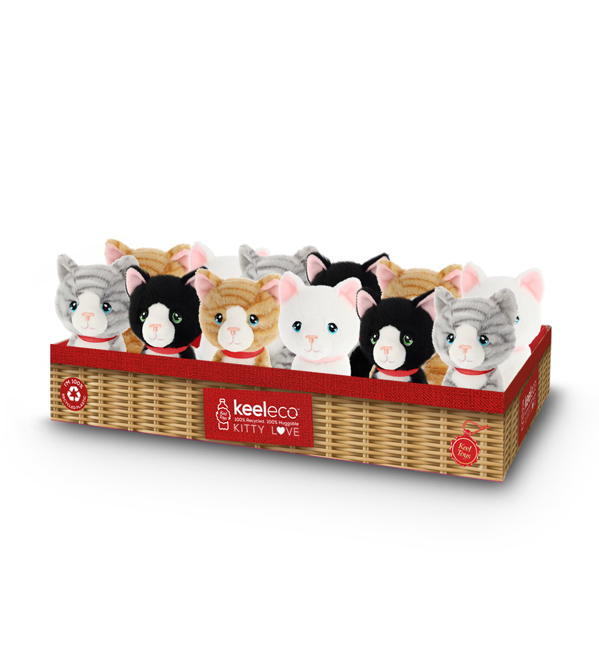 Keel Toys Keeleco Kitty Love 14 cm - 4 different SE3858K