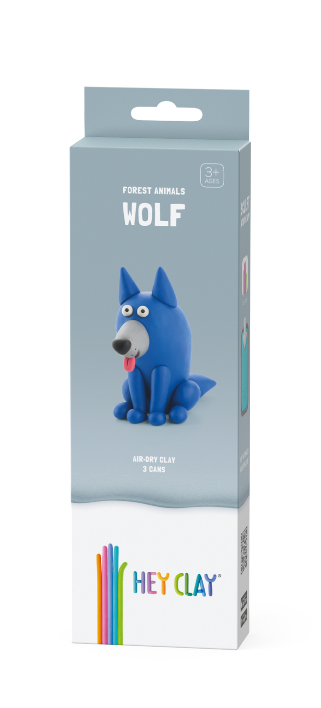 HEY CLAY Modeling Clay Wolf 3pc 30108E
