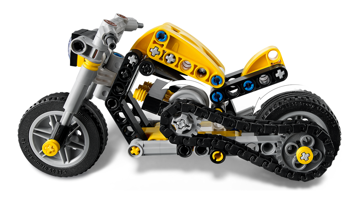LEGO Technic Yellow Motorcycle 42225L