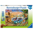 Ravensburger Puzzle 100 pc Savannah Jungle Waterhole 129102V