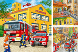 Ravensburger Puzzle 3x49 pc Fire Brigade Run 094011V