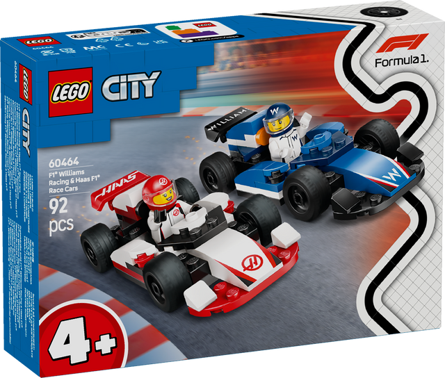 LEGO City F1 Williams Racing & Haas F1 Race Cars 60464L