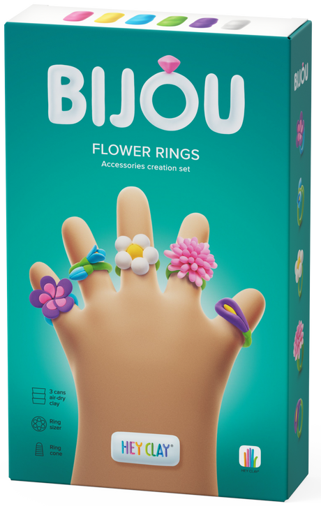 HEY CLAY Modeling Clay Rings Flower  31001E