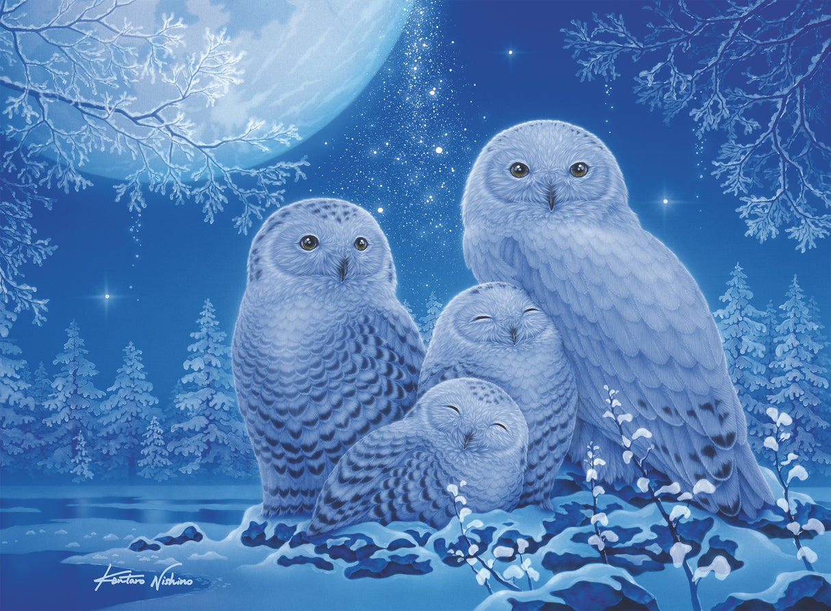 Ravensburger Glow In The Dark Puzzle 500 Pieces: Owls In The Moonlight 12000479V