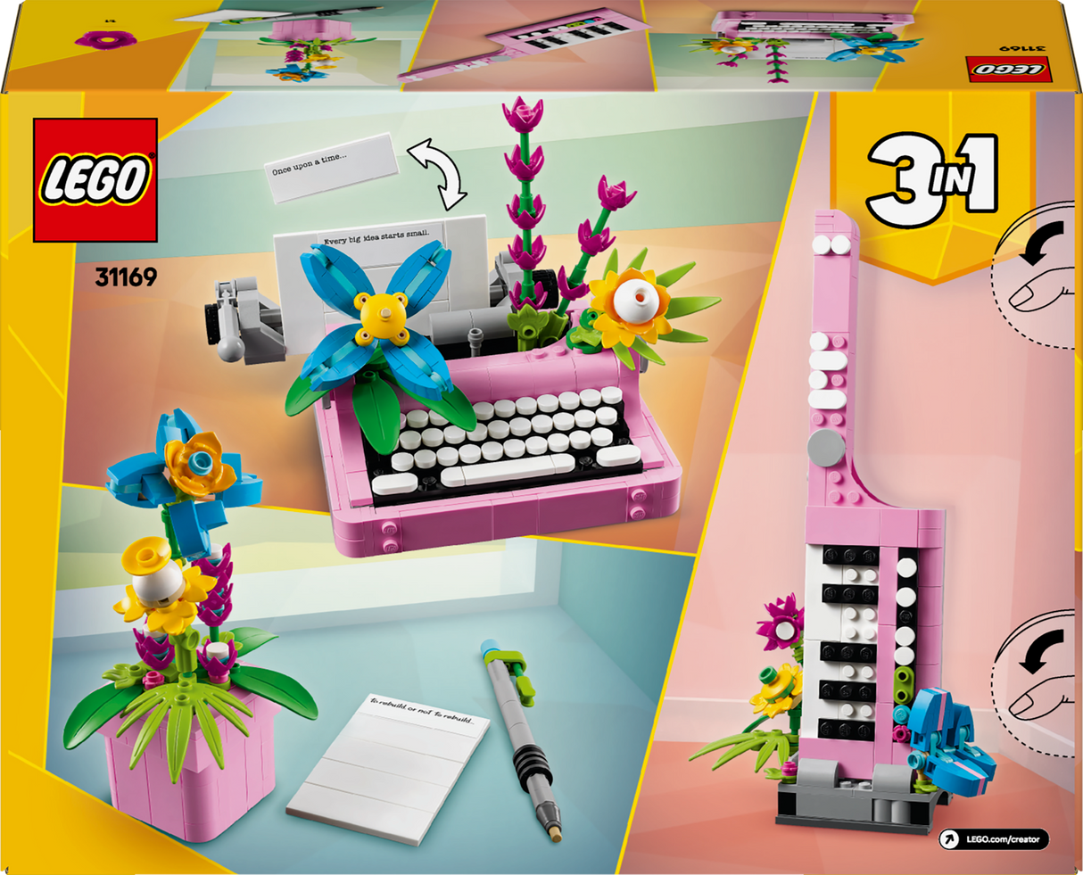 LEGO Creator Typewriter with Flowers 31169L