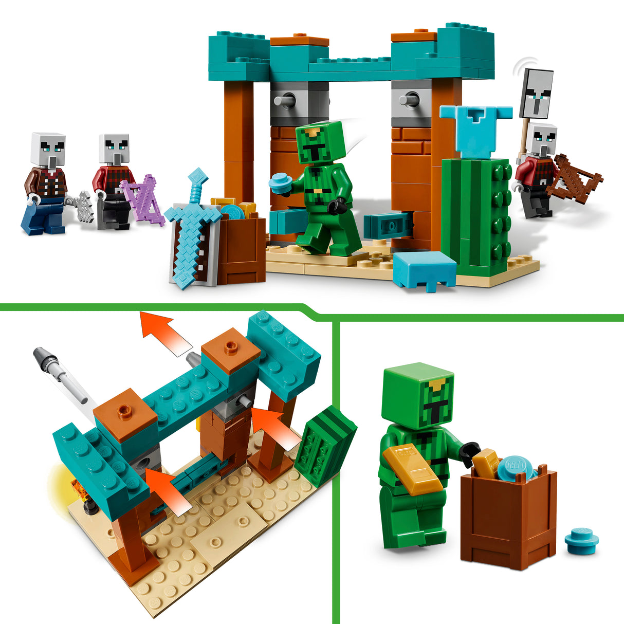 LEGO Minecraft The Illager Desert Patrol 21267L