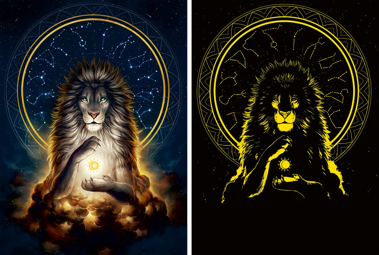 Ravensburger Glow In The Dark Puzzle 500 Pieces: Lion 12000480V