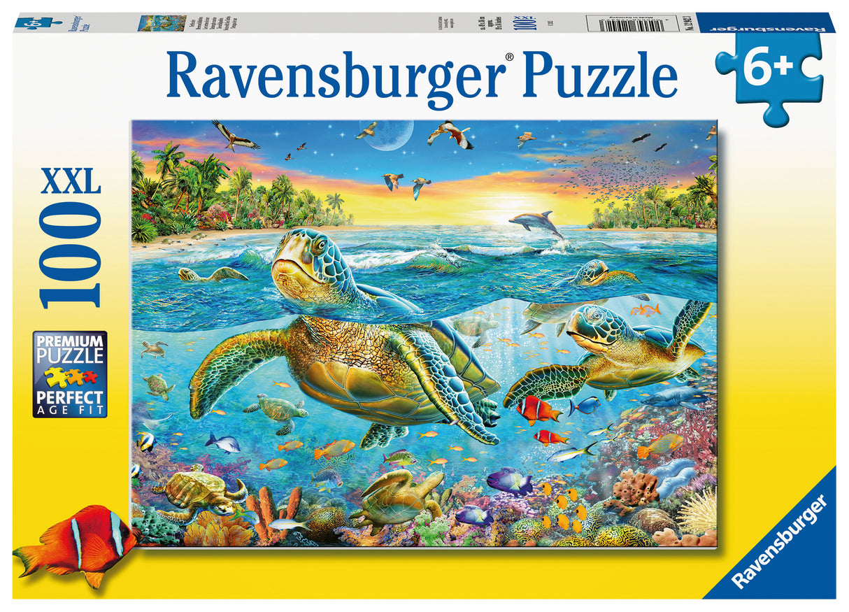 Ravensburger Puzzle 100 pc Swim with Sea Turtles 129423V