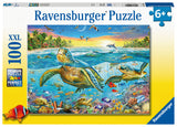 Ravensburger Puzzle 100 pc Swim with Sea Turtles 129423V