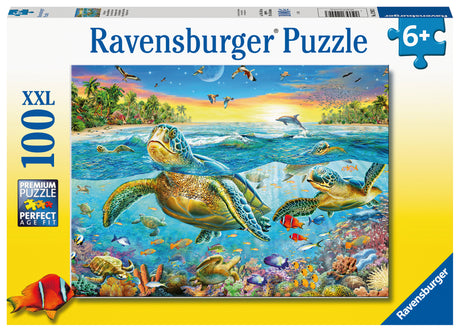Ravensburger Puzzle 100 pc Swim with Sea Turtles 129423V