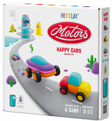 HEY CLAY Modeling Clay Happy Cars with Wheels 60902E