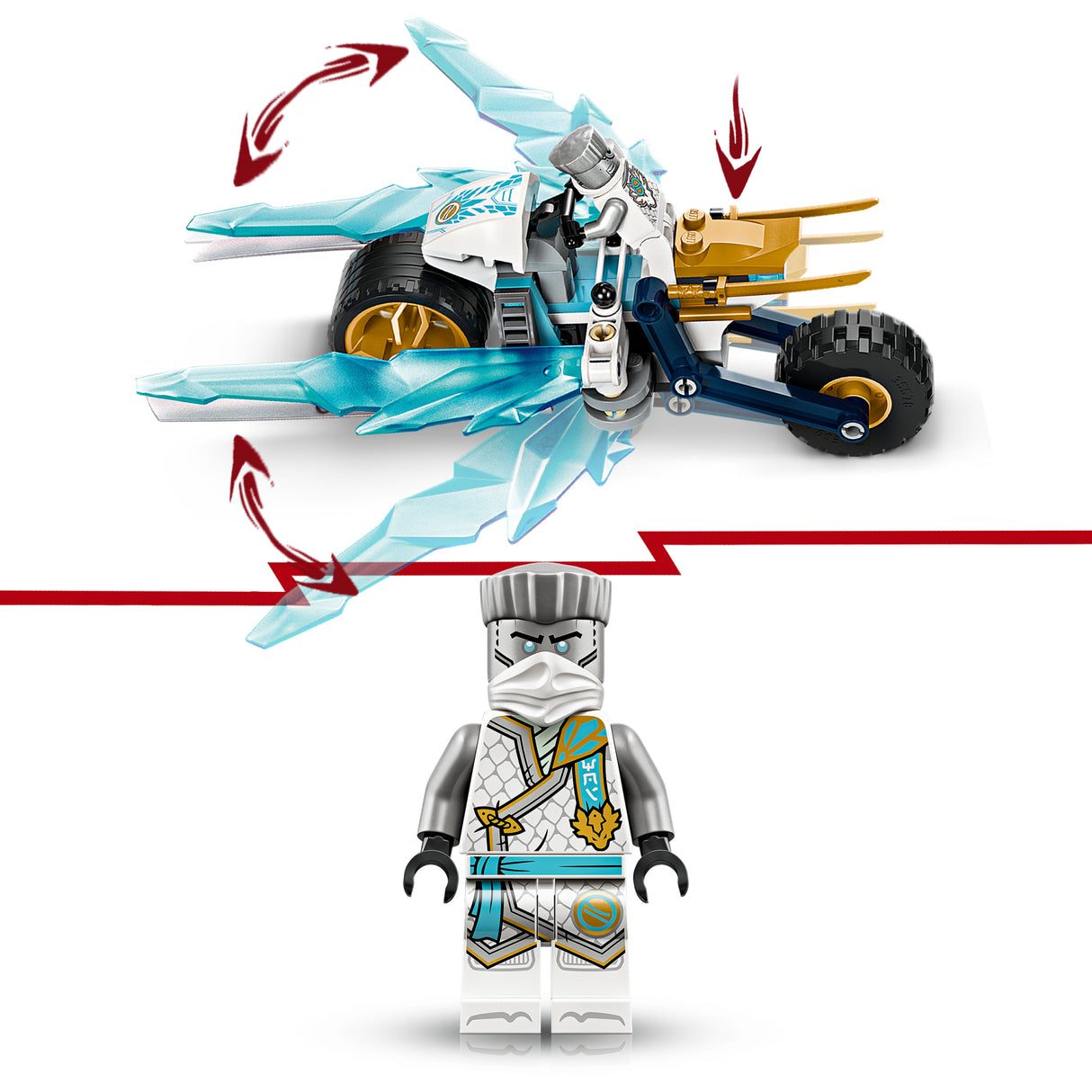 LEGO Ninjago Zane's Ice Motorcycle 71816L
