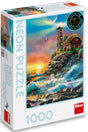 Dino Neon Puzzle 1000 pc Lighthouse on the island 54132D