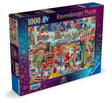 Ravensburger Puzzle 1000 Pieces: Visiting Santa 12001583V