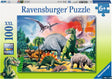 Ravensburger Puzzle 100 pc Among the Dinosaurs 109579V