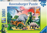 Ravensburger Puzzle 100 pc Among the Dinosaurs 109579V