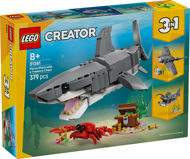 LEGO Creator Fierce Shark with a Treasure Chest 31381L