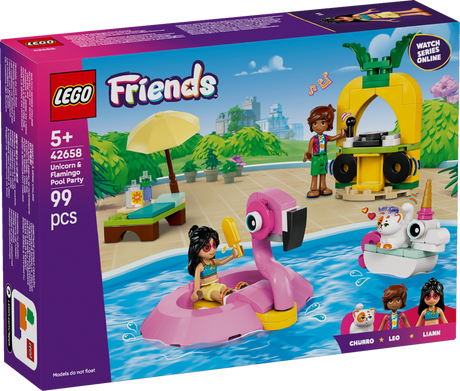LEGO Friends Unicorn & Flamingo Pool Party 42658L