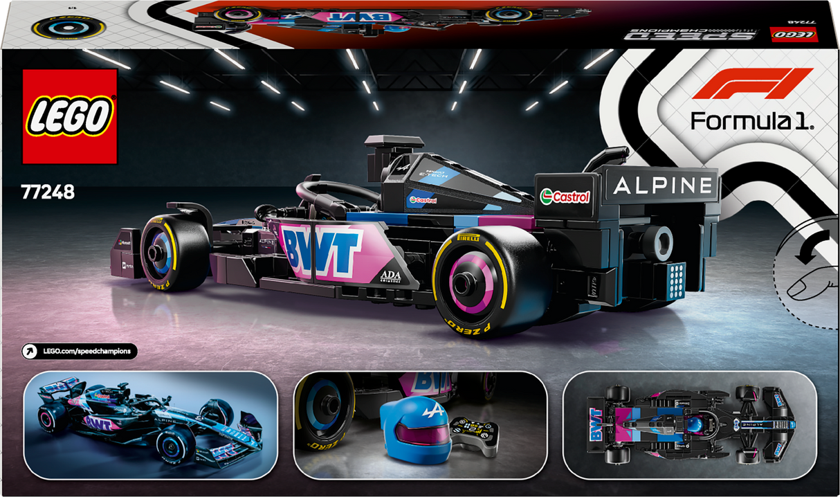 LEGO Speed Champions BWT Alpine F1 Team A524 Race Car 77248L