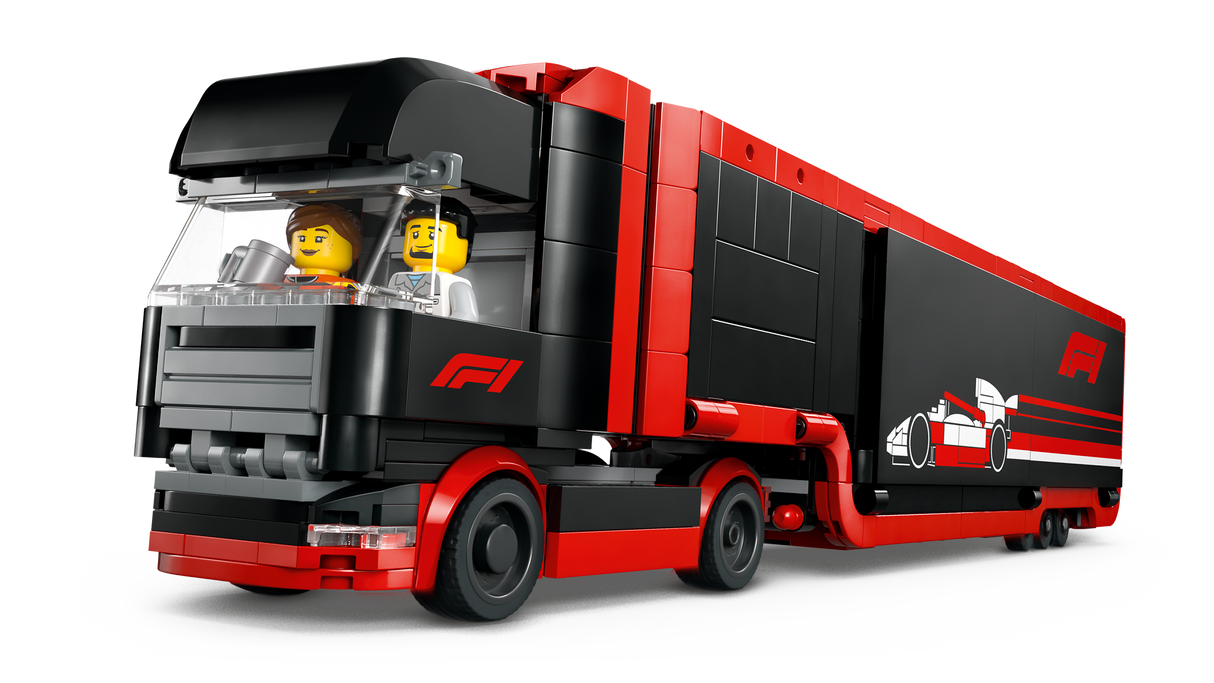 LEGO City F1 Truck with RB20 & AMR24 F1 Cars 60445L