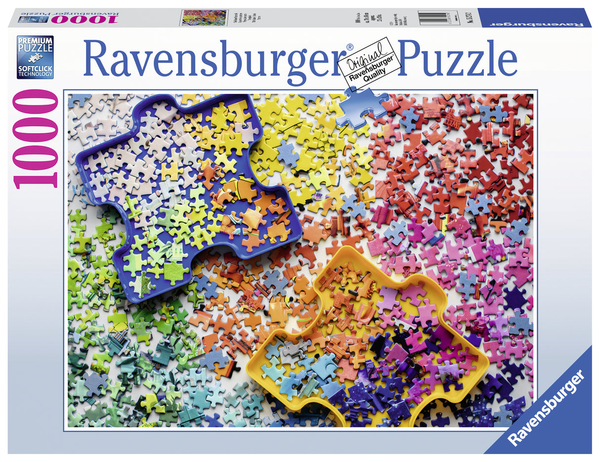 Ravensburger Puzzle 1000 pc Colourful Puzzle Pieces
 152742V