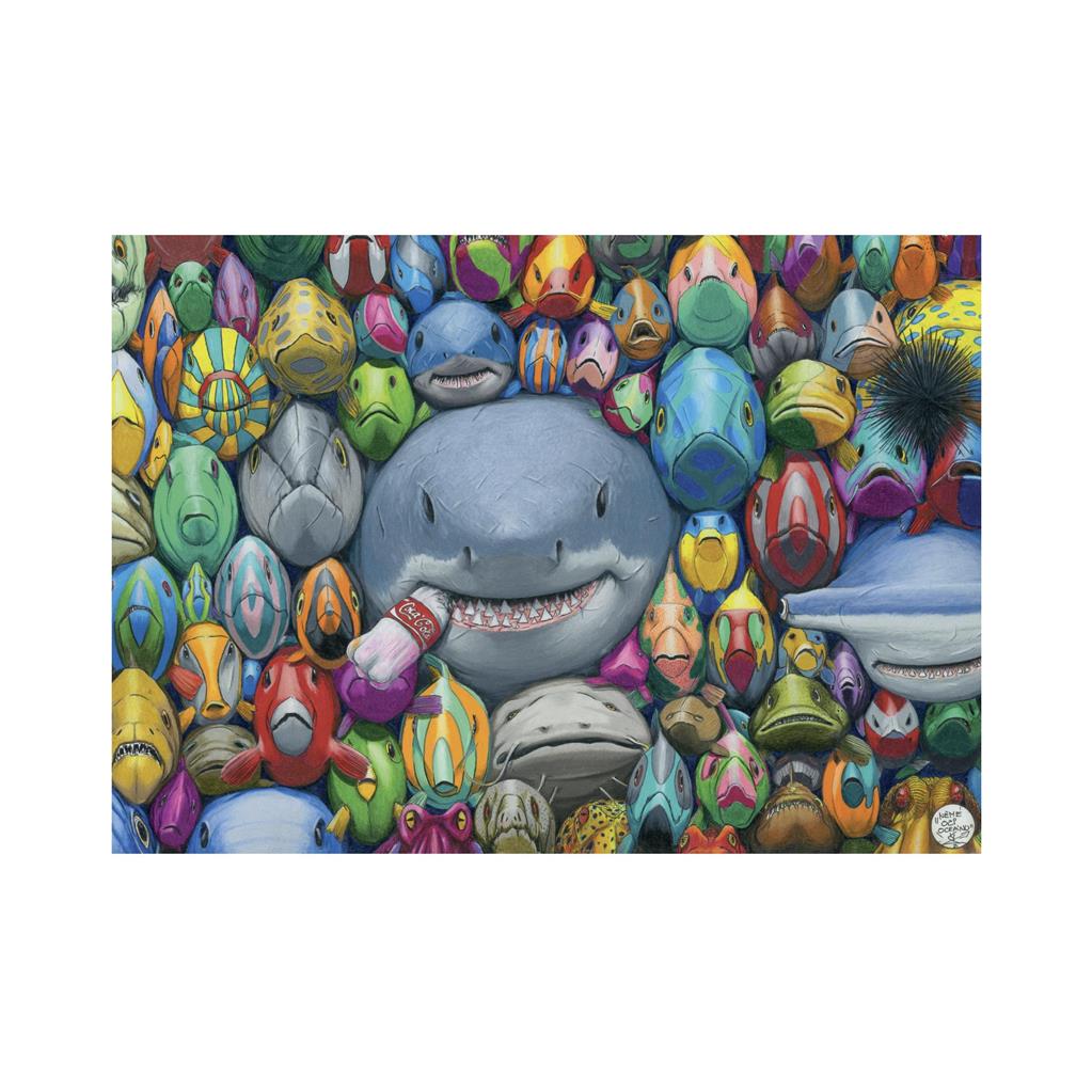 Dino Puzzle 1000 pc Colorful Fishes 53301D