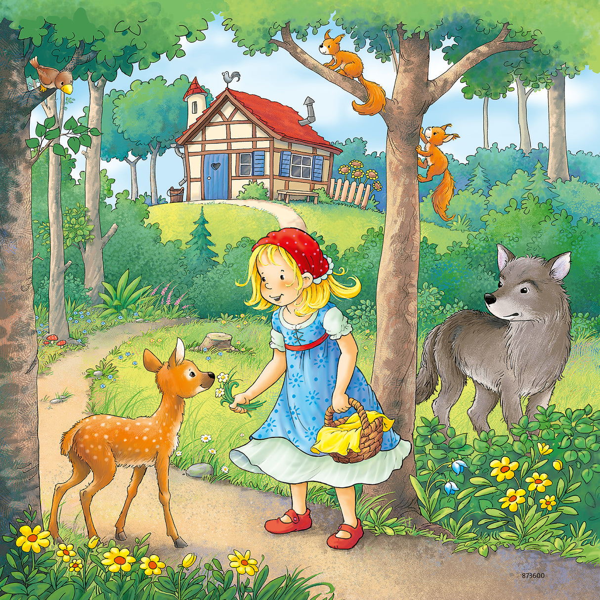 Ravensburger Puzzle 3x49 pc Rapunzel, Little Red Riding Hood & the Frog King 080519V