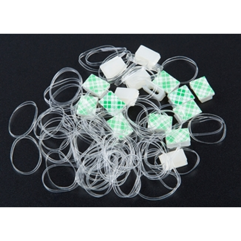 Makeblock Neuron Fixed Clips(16) & Rubber Bands(80) P1040021