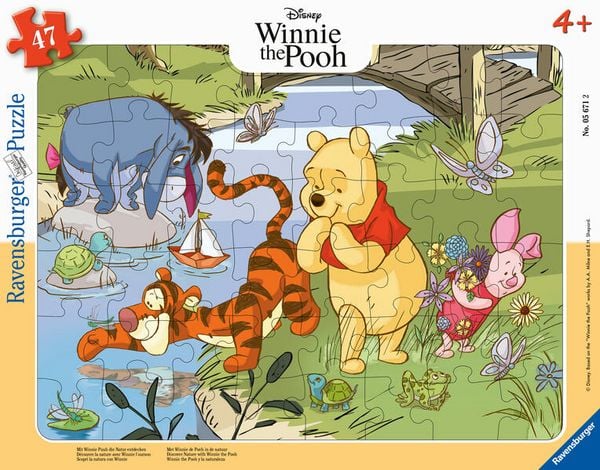 
Ravensburger Frame Puzzle 47 pc With Winnie the Pooh in Nature 056712V