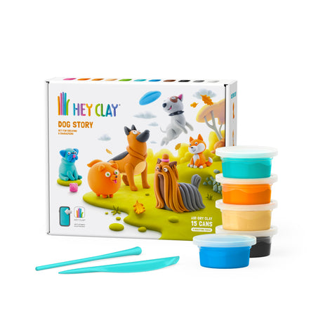 HEY CLAY Modeling Clay 15 pcs: Dog Selection 15024E